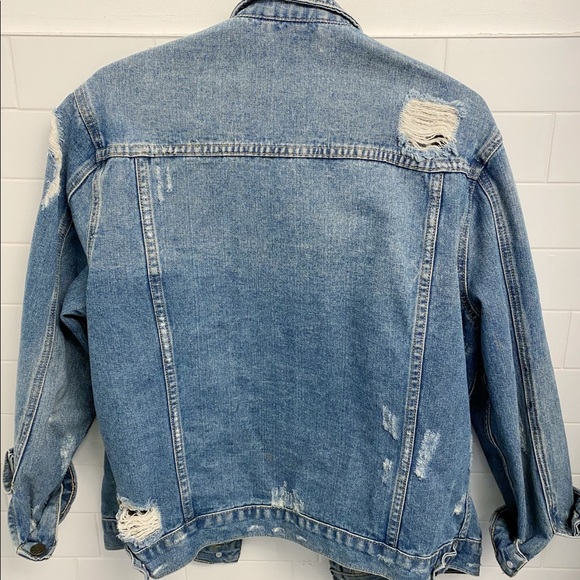 ASOS Distressed Denim Jacket - Picture 2 of 2
